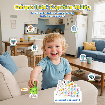 Dinosaur Talking Flash Cards with Interactive Learning Stickers