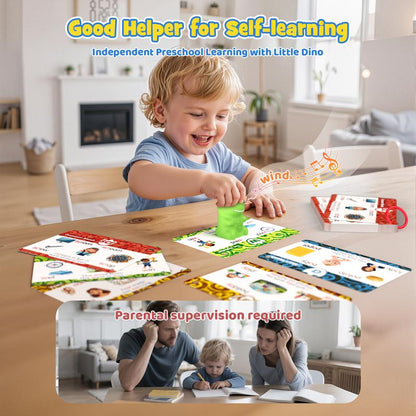 Dinosaur Talking Flash Cards with Interactive Learning Stickers